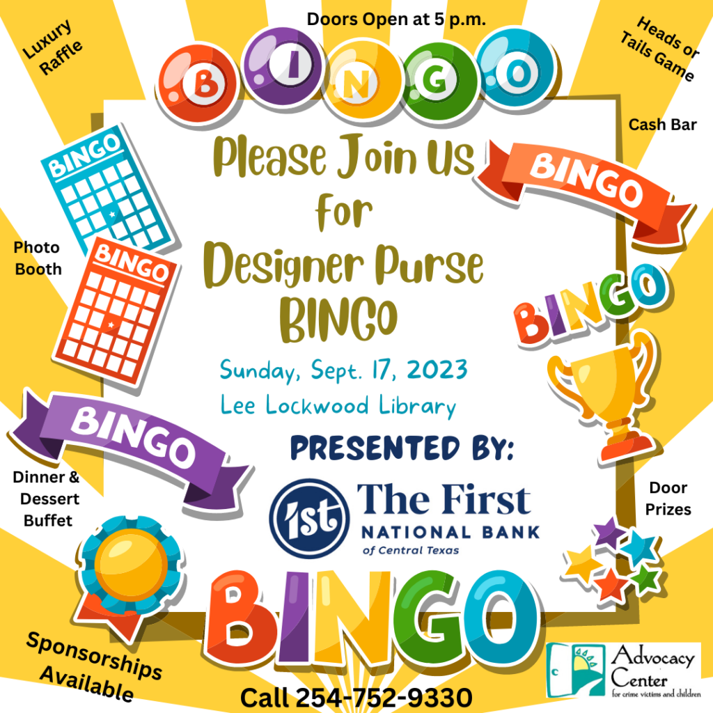 2023 Waco Designer Purse Bingo - Advocacy Center